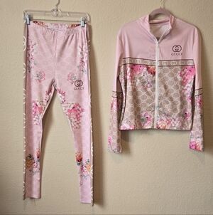 Gucci Pink Floral Women's Intimate Set